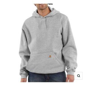 Carhartt Men’s K121 LOOSE FIT MIDWEIGHT HOODIE - HEATHER GREY size S NWT